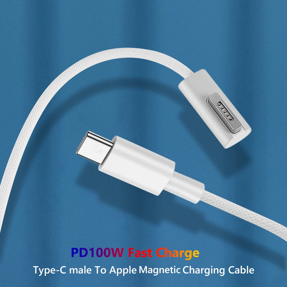 Type C To Magsafe 1/2 Cable Cord Adapter Usb Pd 100w Quick Charge Cable For Apple Macbook Air/pro Fast Charging - Hardware Cables Adapters - AliExpress