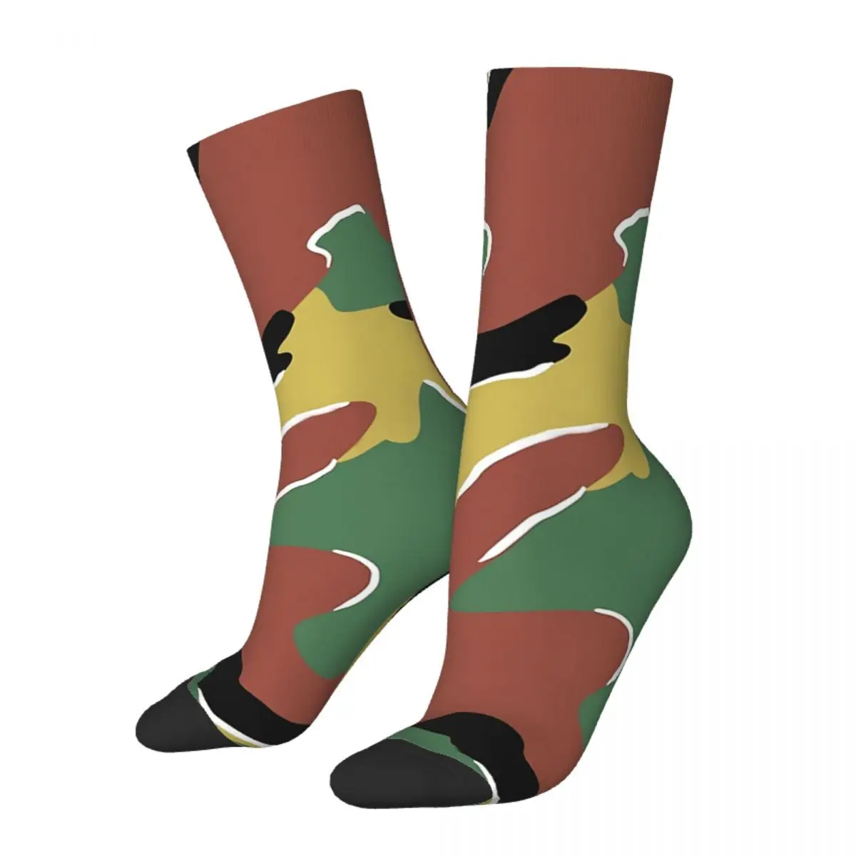 

Funny Crazy Sock for Men Belgian Jigsaw Camouflage Army Hip Hop Vintage Seamless Pattern Printed Boys Crew Sock Casual Gift