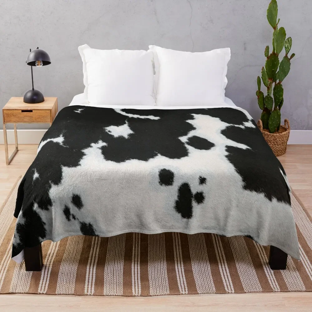 

Cowhide Throw Blanket Beautifuls Shaggy for sofa Blankets