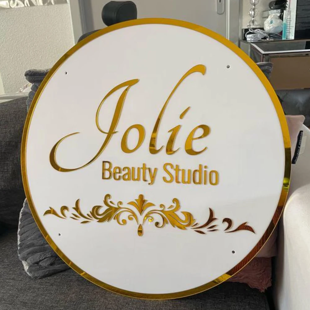Acrylic Sign Business Sign Neon Personalized Floating Metal Acrylic LED Backlit Illuminated Business Signs for Shop