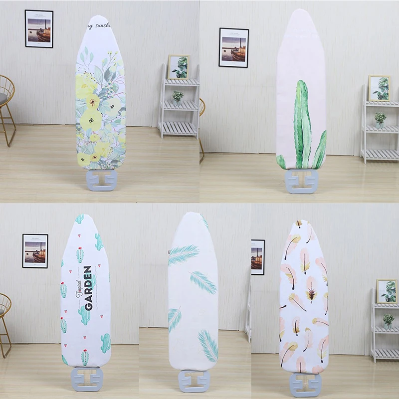 Plant Flower Easy Fitted Fabric Ironing Board Cover Protective Press Iron Folding For Ironing Cloth Guard Protect Garment
