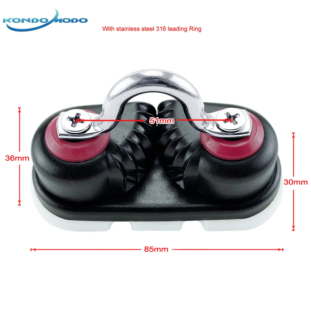 BoatAccessoriesAnodizedAluminiumCamCleatwithLeadingRingBoat
