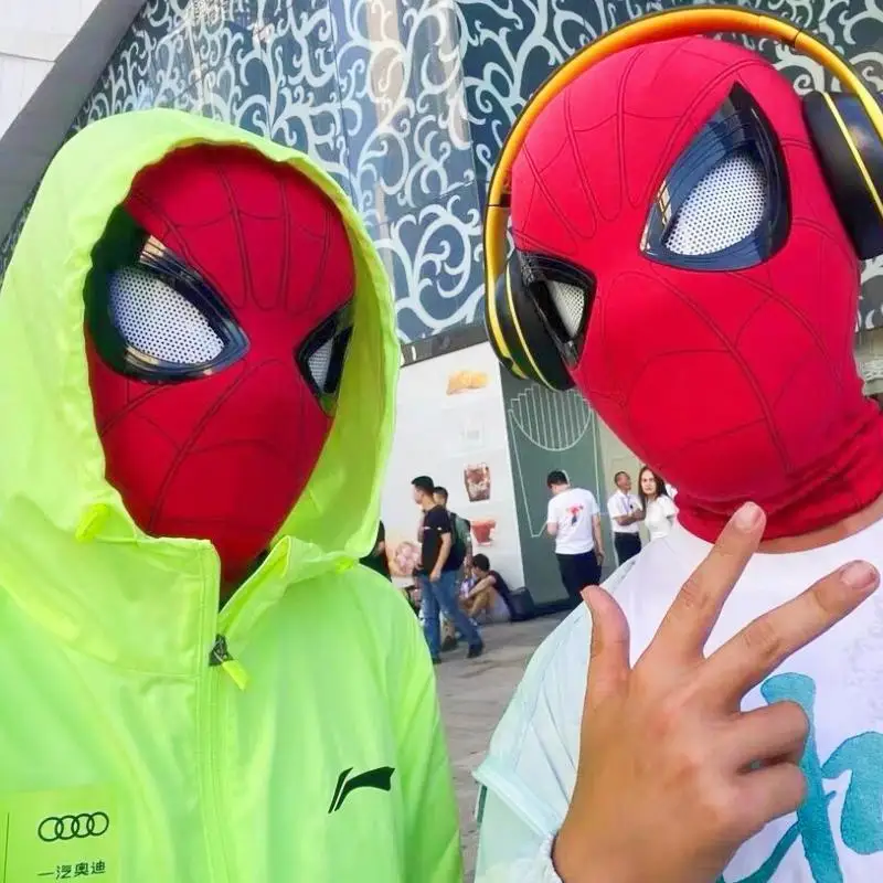 New Spider-Man:No Way Home Spider Man Mask Casco Di Lusso Ricaricabile Occhi Remoti Maschera Mobile Decorazione Cosplay Giocattolo Regalo