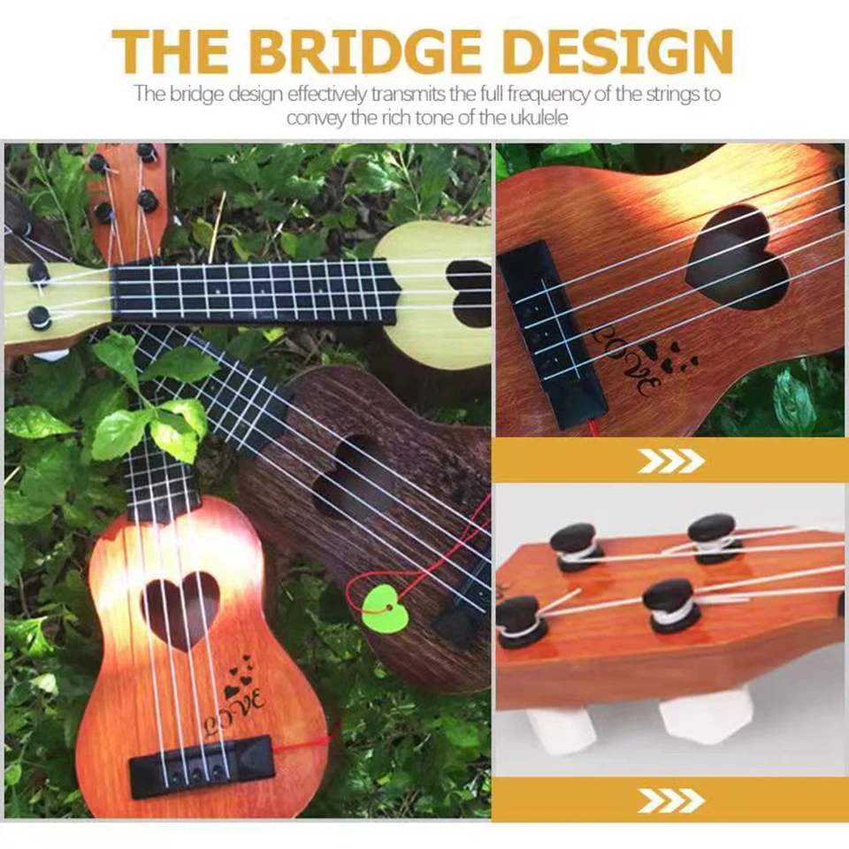 Montessori 38/44CM Children Guitar Toy Can Be Used To Play Elementary Instruments Yukrili Music Toys Boy Girl Christmas Gift 2