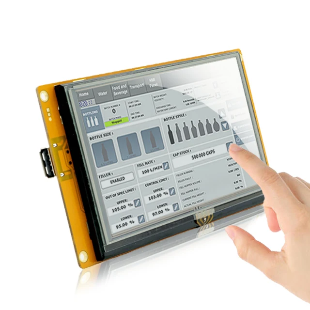 

7-дюймовый Интеллектуальный ЖК-дисплей HMI Serial TFT с программным обеспечением GUI Design + порт UART + Резистивный Сенсорный экран для ESP32 ESP328 ESP8266