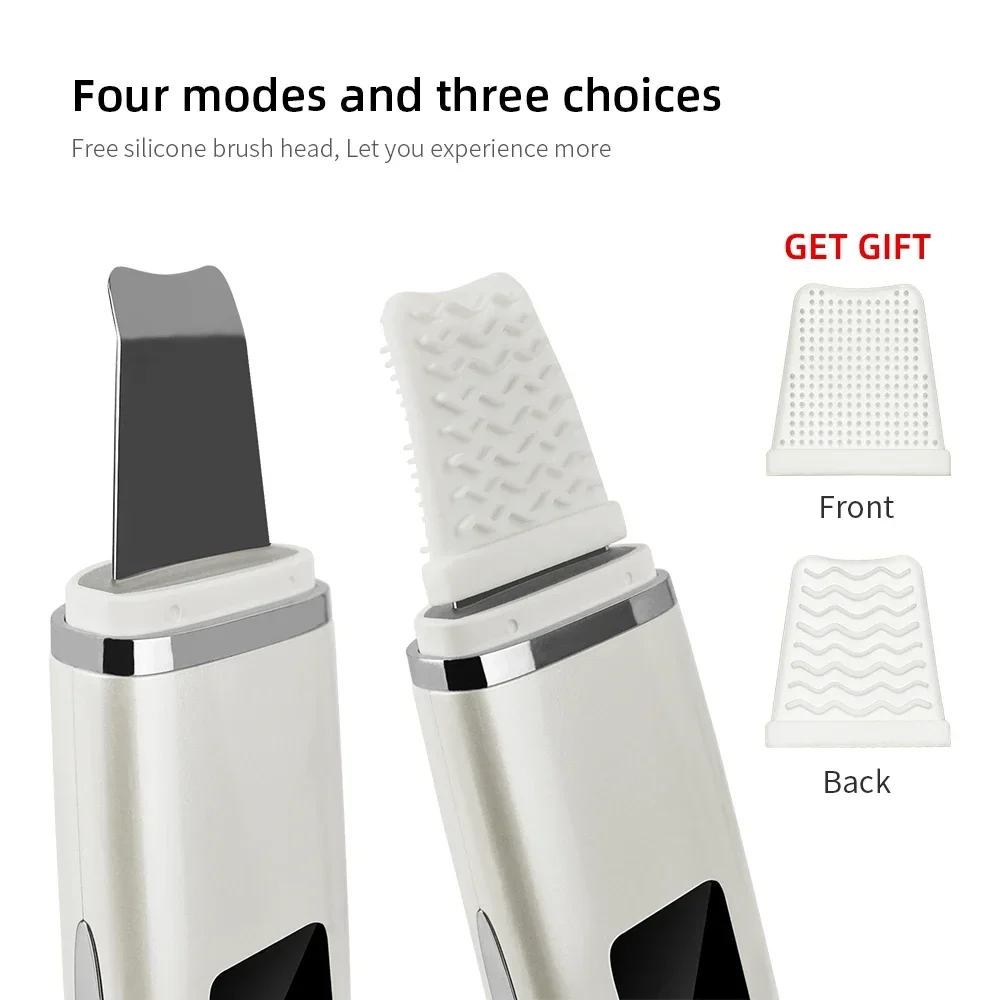 Ultrasonic Vibration Blackhead Remover Deep Cleansing Face Skin Scrubber Pore Cleaner Lifting Facial Machine