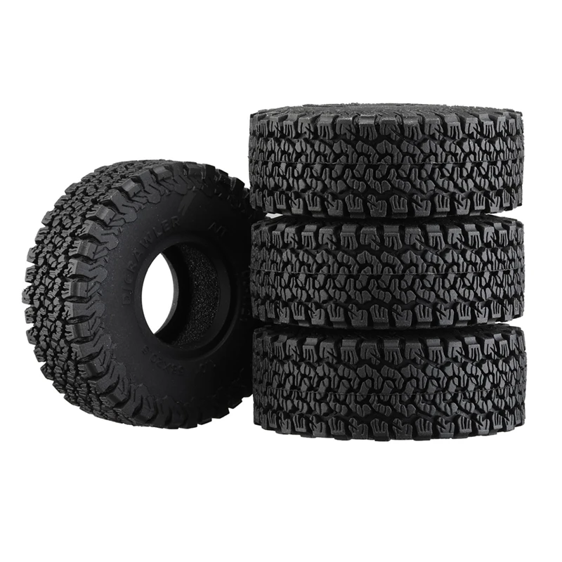 

4 шт. 58 мм 1,0 В супер мягкие резиновые колесные шины для 1/18 1/24 RC Crawler Car Axial SCX24 AX24 Traxxas TRX4M FMS FCX24