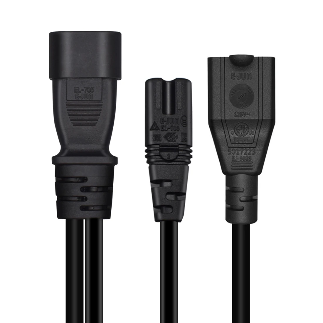 IEC320 C14  C7 + 5-15R 1  2   ġ ȯ , C14  ÷-ǱԾ 8 ̽/̱ ǥ 
