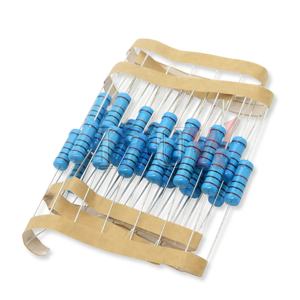 10PCS 3W Metal film resistor 1% 1R ~ 1M 2R 10R 22R 47R 100R 330R 1K 4.7K 10K 22K 47K 100K 330K 470K 1 2 10 22 47 100 330 ohm