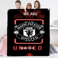 Manchester United Football Club Blanket Bed Throw Blankets for Adults Interior for Home Fluffy Soft Blankets Sofa Decoration 2