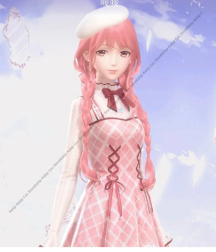 Nikki Cosplay Anime Infinity Nikki Sweet Pink Lolita Dress