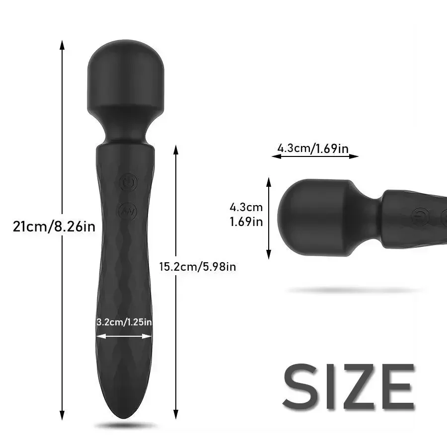 Dual Motor Vibrator For Woman AV Magic Wand G Spot Massage Clitoris Stimulation 10 Vibration Modes Adult Sex Toys sex toys