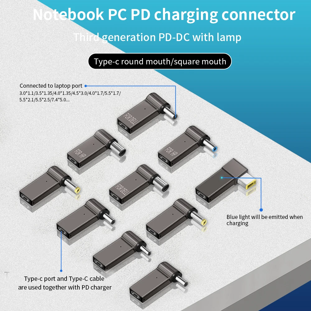 100W 5A PD Laptop Charger DC to Type C Adapter