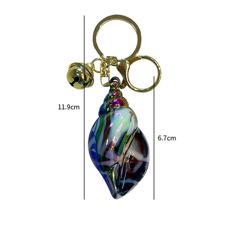 2024 New Acrylic Conch Keychain Fashion For Women Girl Colorful