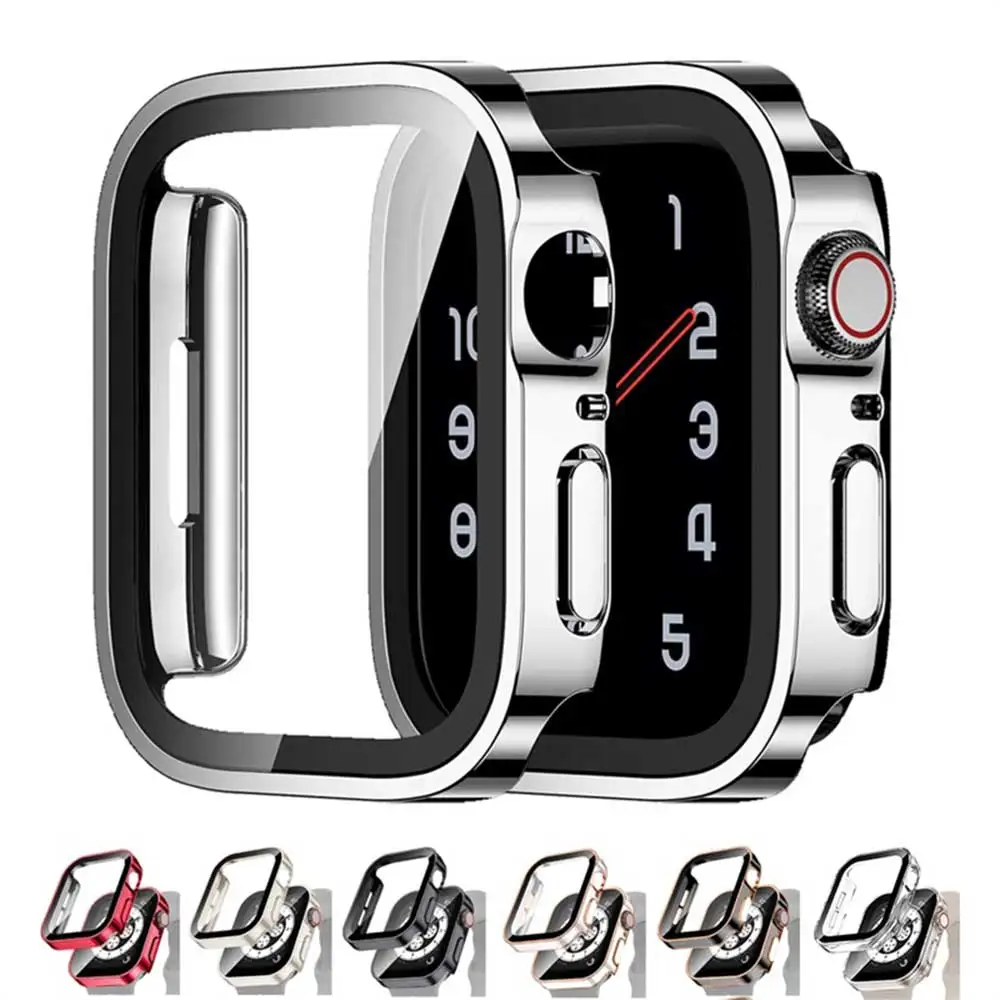 Étui de protection étanche et coque verre trempé pour Apple Watch 7 8 9 45mm 41mm - Accessoire iWatch 5 SE 6 44mm 40mm