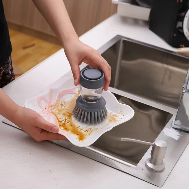 Soap Dispenser Brush For Dishwashing