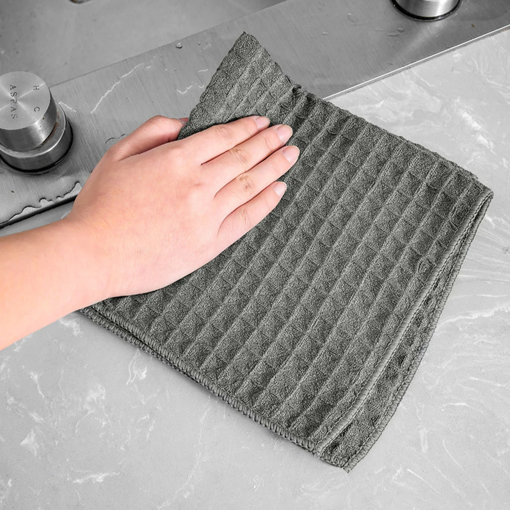Description Picture 6 of itemSuper-Clean Microfiber Good Absorbent Barista Bar Towel Rag No Lint Square Towel Cleaning Cloth Coffee Machine Towel