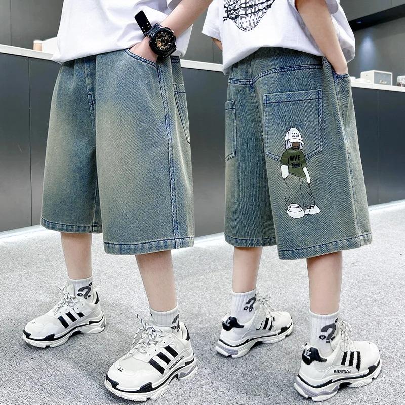 Kids Shorts Denim Summer for Boys 5-14Y