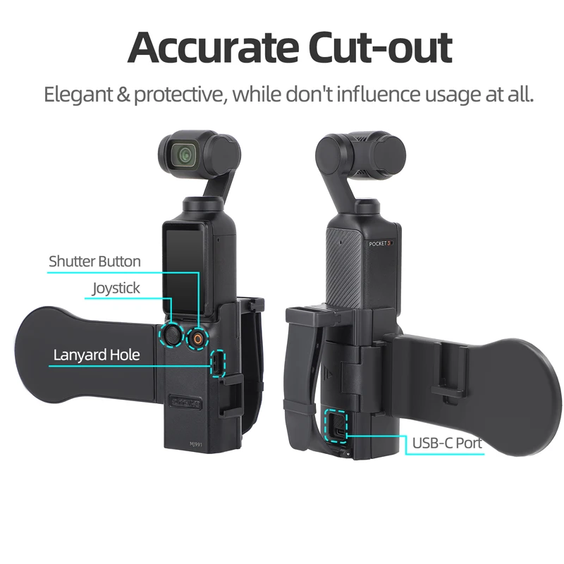 Magnetic Phone Bracket Expansion Adapter for OSMO Pocket 3 Teleprompter Holder Wrist Strap with Cold Shoe for OSMO Pocket3