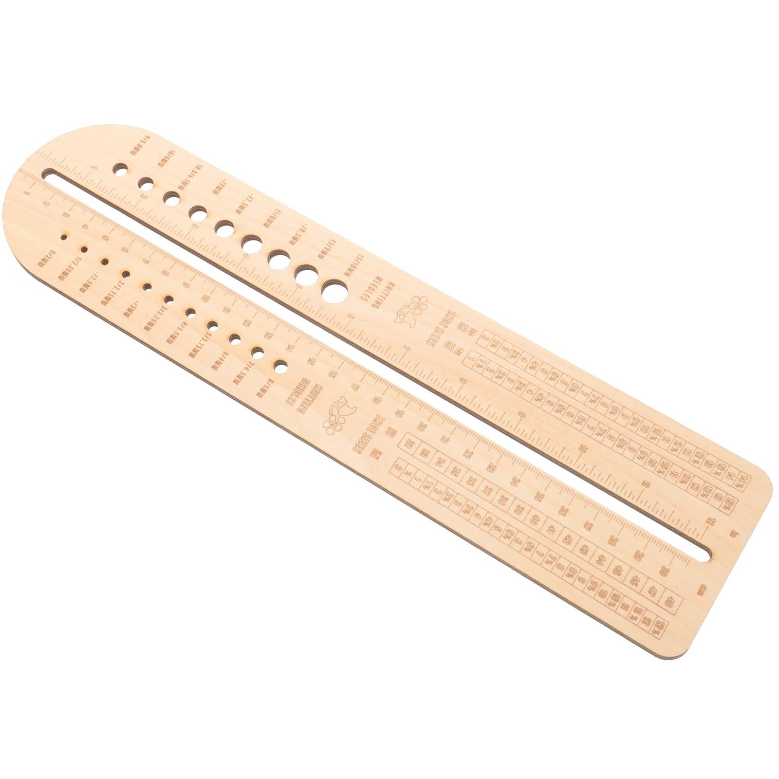 

Wooden Crochet Ruler Stocking Knitting Molds Knitted Socks Household Needle Gauge Measurer