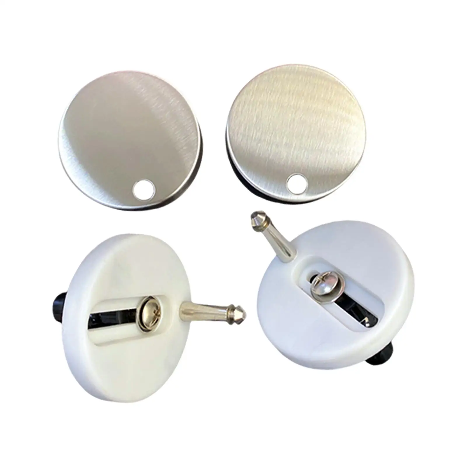 2x Toilet Seat Hinges Professional Replacement for Home Toilet Lid Fixings