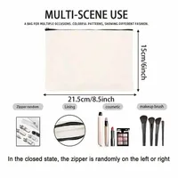 Green Witch Nature Moon Phase Forest Boho Tarot Zipper Pouch Cosmetic Bag  Moon & Foliage Pencils, Travel Accessories - Image 4