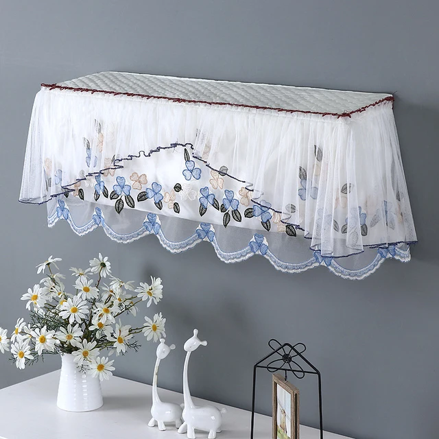 1Dc All Inclusive Légkondicionáló Burkolat Virágcsipke Függő Fedél Fal Beltéri Egység Védő Tok - Image 3