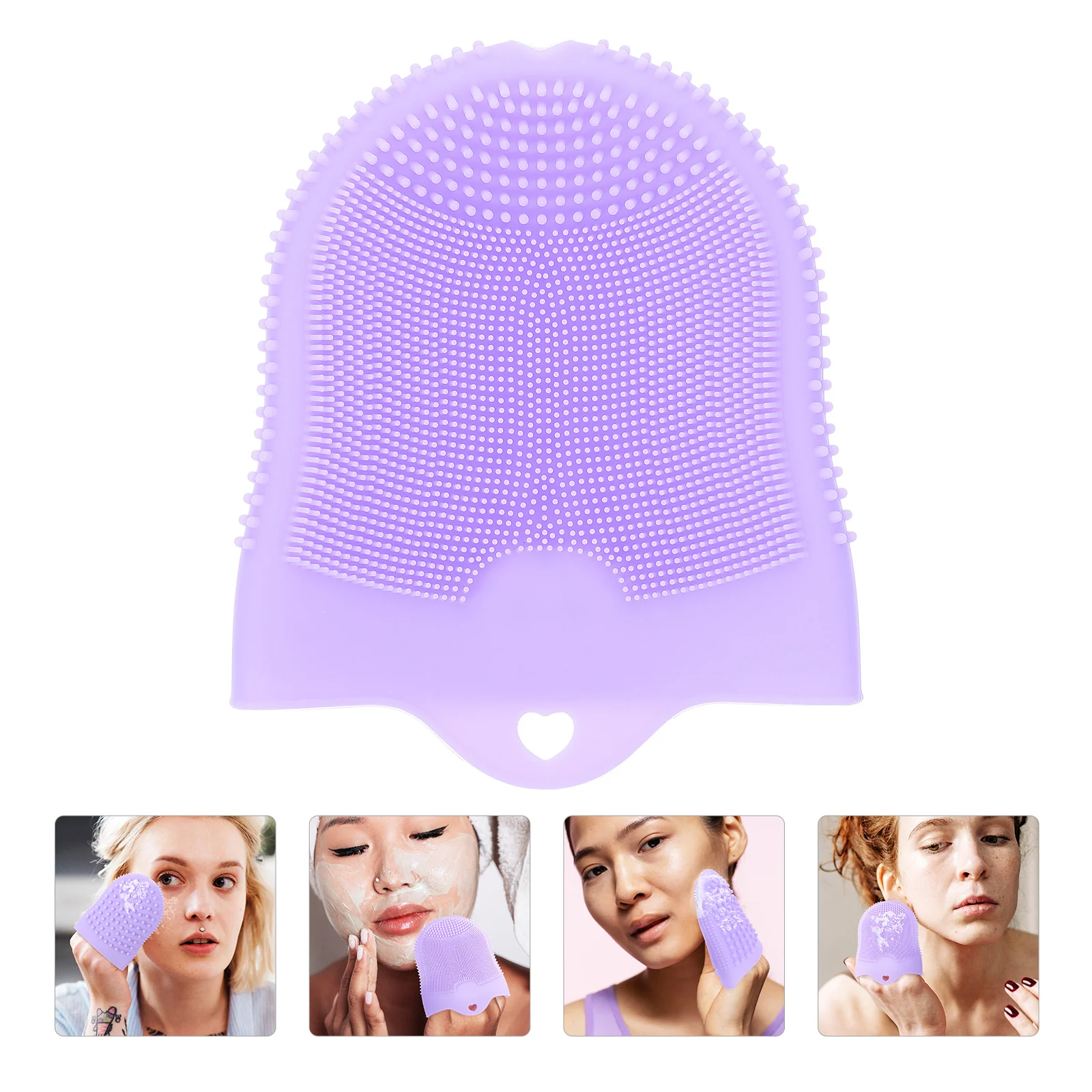 Cleansing Massage Finger Cots Lady Facial Brush Face Wash Female Scrubber Home Deep Cleaning Pore Cleanser