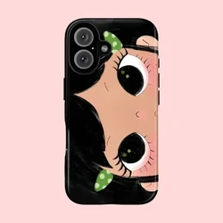 Luxury Double - Layer BIG EYES COMIC GIRL Phone Case - S26 Edge 5G (FLR - 358HKX582A5)