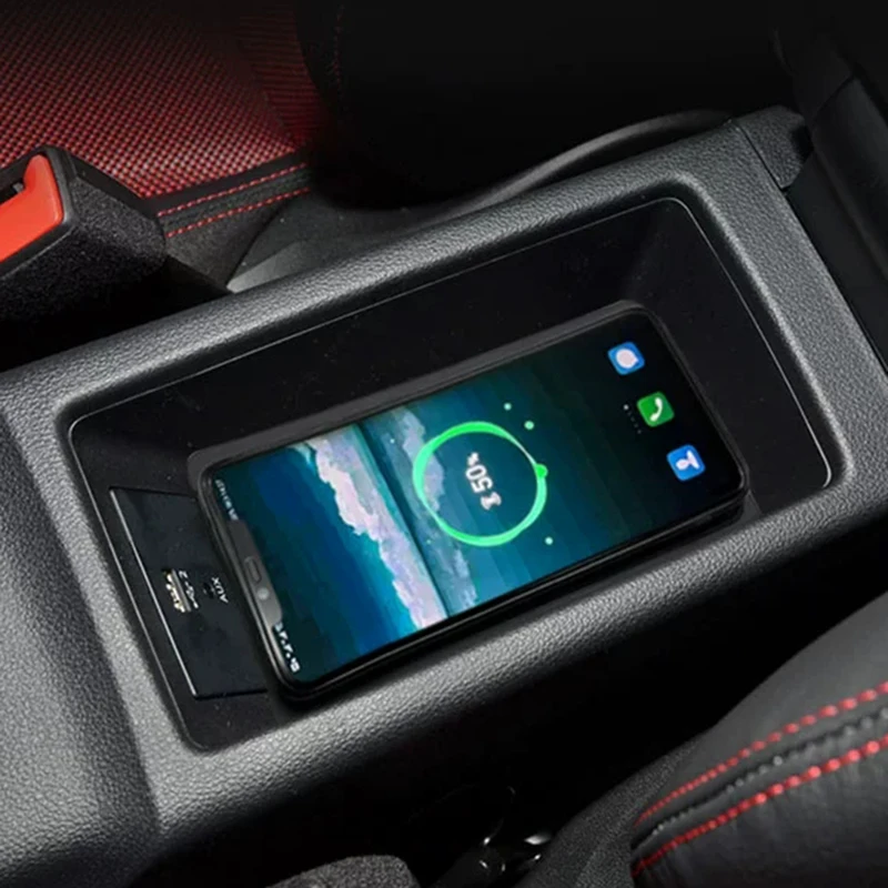 

For Audi Q2 SQ2 2018 2019 2020 2021 15W Car QI wireless charger phone charger fast charging pad panel accessories
