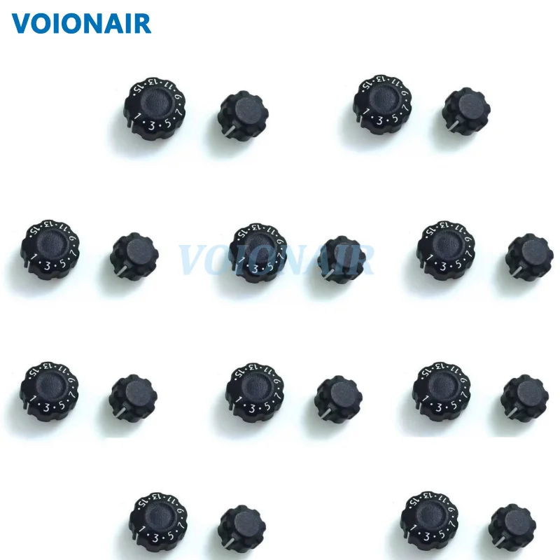 

VOIONAIR 10sets Power Volume Channel + Frequency Switch Knob Cap for HYT Hytera PD780G PD560 PD580 PD530 PD700 Radio Accessories