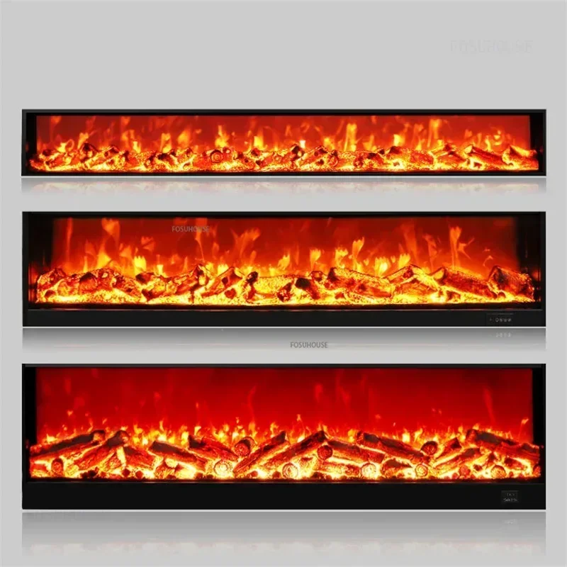 European 3D Simulated Flame Heater Electric Fireplaces Villa Living Room Embedded TV Cabinets Fireplace Home Decoration