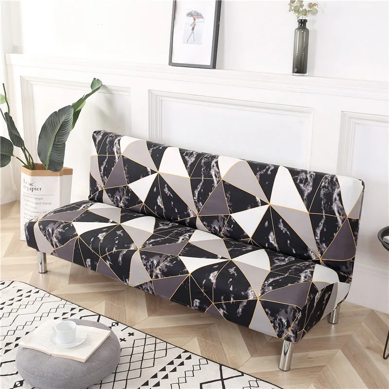 thumbnail image 1 of Funda elástica para sofá cama con diseño floral, sin reposabrazos, con todo incluido, antiarañazos, para sofá de 3 plazas, para sala de estar, 1 of 5