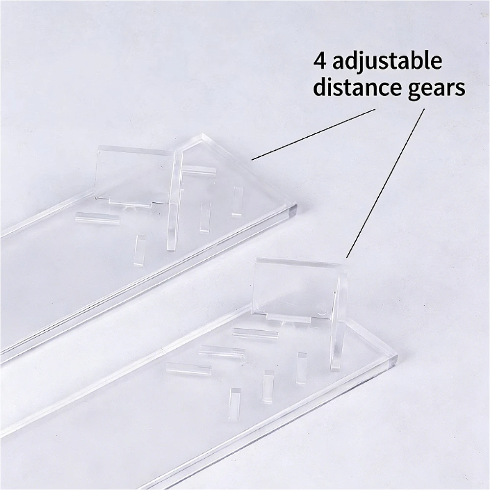  slider image of 1/2Pcs Clear Acrylic Adjustable