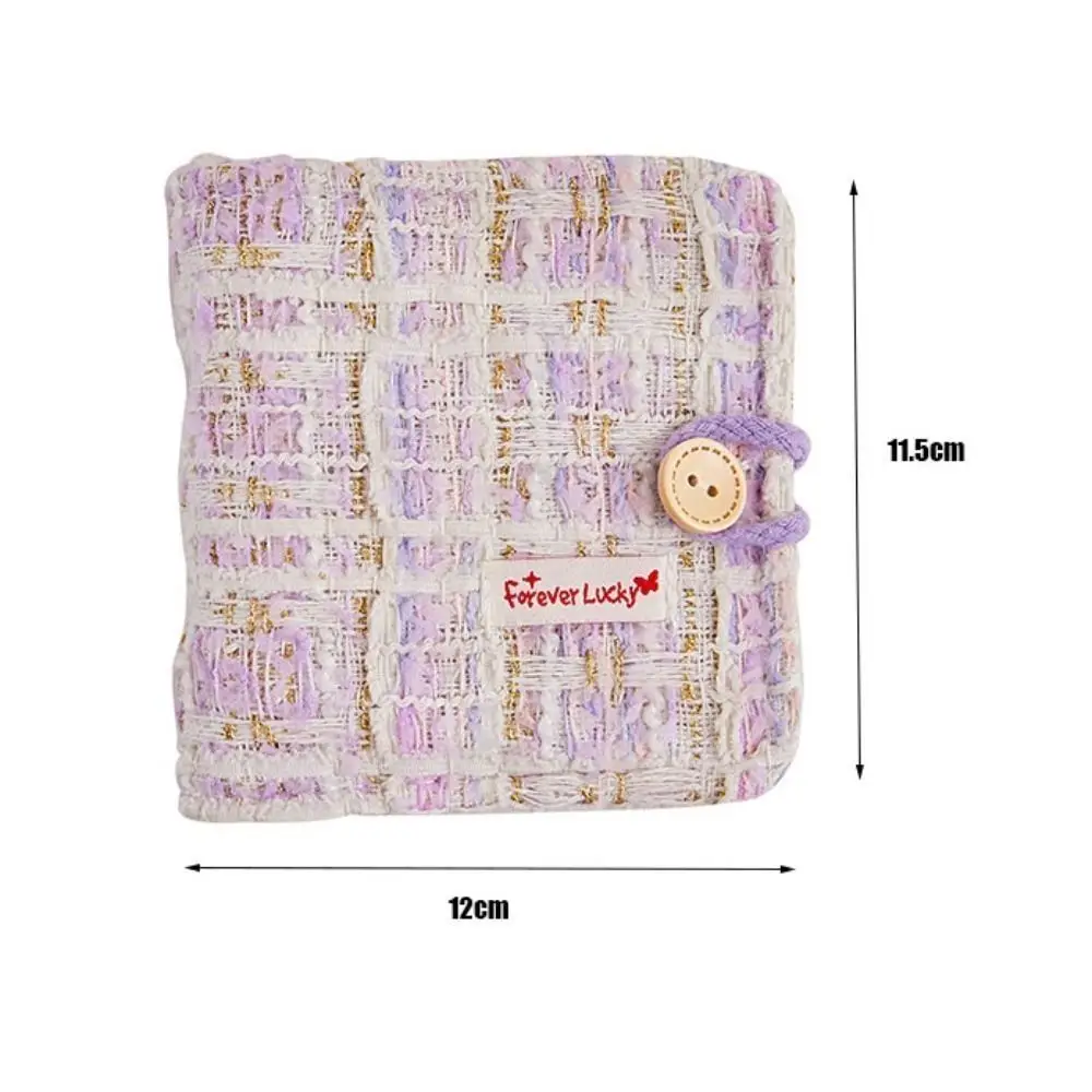 New PP Card Book Fabric Gift Photo Collect Book Mini Office Supplies Loose-leaf album