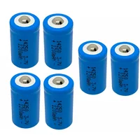 2pcs/lot 14250 Rechargeable Lithium Battery LS14250 ER14250H 1/2-R6 1/2 AA 1200mah Rechargeable 3.7V Lithium Battery 6