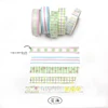 5Pcs Glitter Matte Washi Tape Scrapbooking Supplies Washi Tape Set Diary Decoration Basic Cinta Adhesiva Decorativa Washi Tapes 6