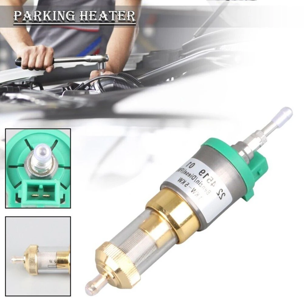 

Металлический автомобильный нагреватель, 12 В, 5 кВт, топливный насос, воздушный Дизельный Нагреватель, универсальный практичный зеленый металлический автомобильный аксессуар