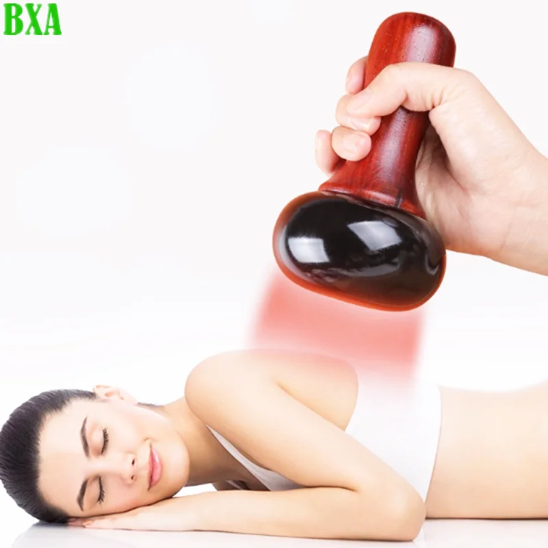 Bianstone Hot Stone Electric Gua Sha Massager Bian Stone Guasha Tool Skin Scraping Back Massage Body Warm Moxibustione Therapy