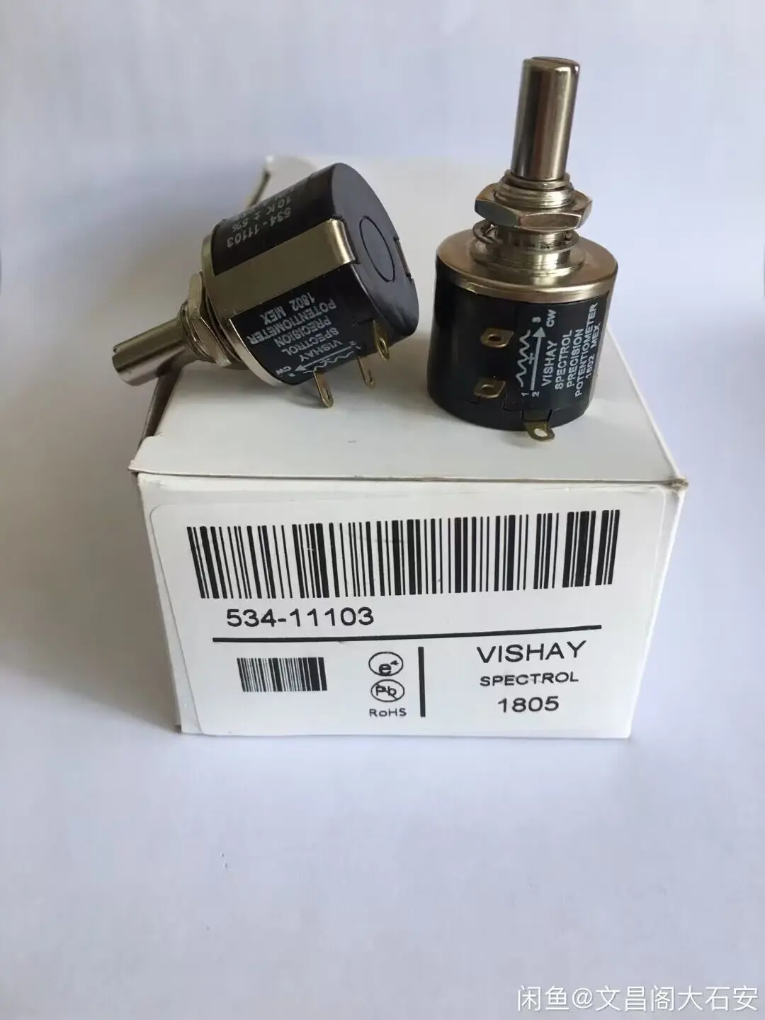 1PCS/LOT 534B1103JC 534-1-1103 534-103 534 11103 2W 10-turn multi-turn potentiometer 1K 2K 5K 10K 20K 50K 100K 100R 500R multiturn potentiometer linear potentiometer rotary potentiometer trimmer potentiometer electronic components