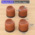 Brown Round M 4pcs