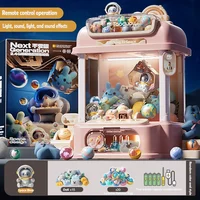 Big Size DIY Doll Machine Kids Coin Operated Play Game Mini Claw Catch Toy Crane Machines Music Doll Children Xmas Gifts Toys 2