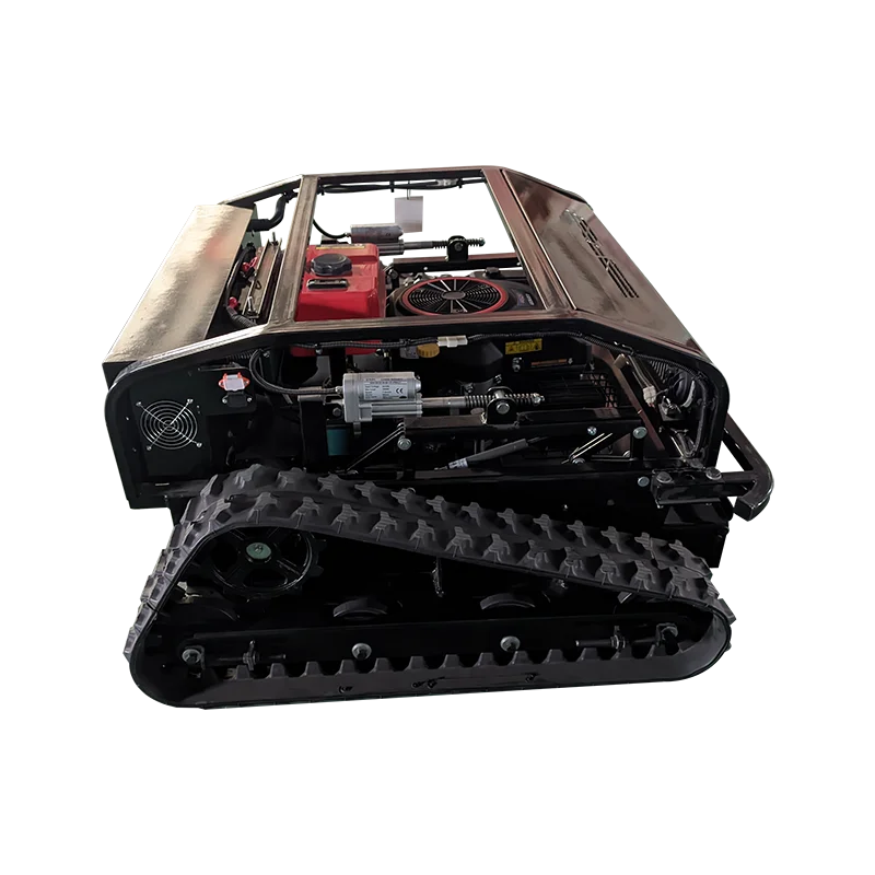 Customized 200m intelligent remote control lawn mower gasoline powered high horsepower crawler lawn mower farm lawn mower 4