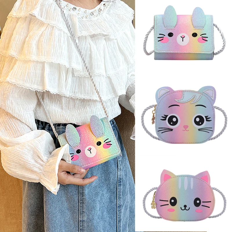 Kids Mini Cartoon Animal Puppy Monkey Pattern Canvas Crossbody Bag Little  Boys Girls Cute Purse Children Shoulder Bag With Bell