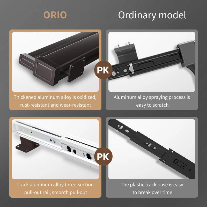 Expandable Sliding Pants Rack Aluminum alloy Wardrobe Clothes Rack Wall-mounted Retractable organizer Collapsible Drying Holder 4