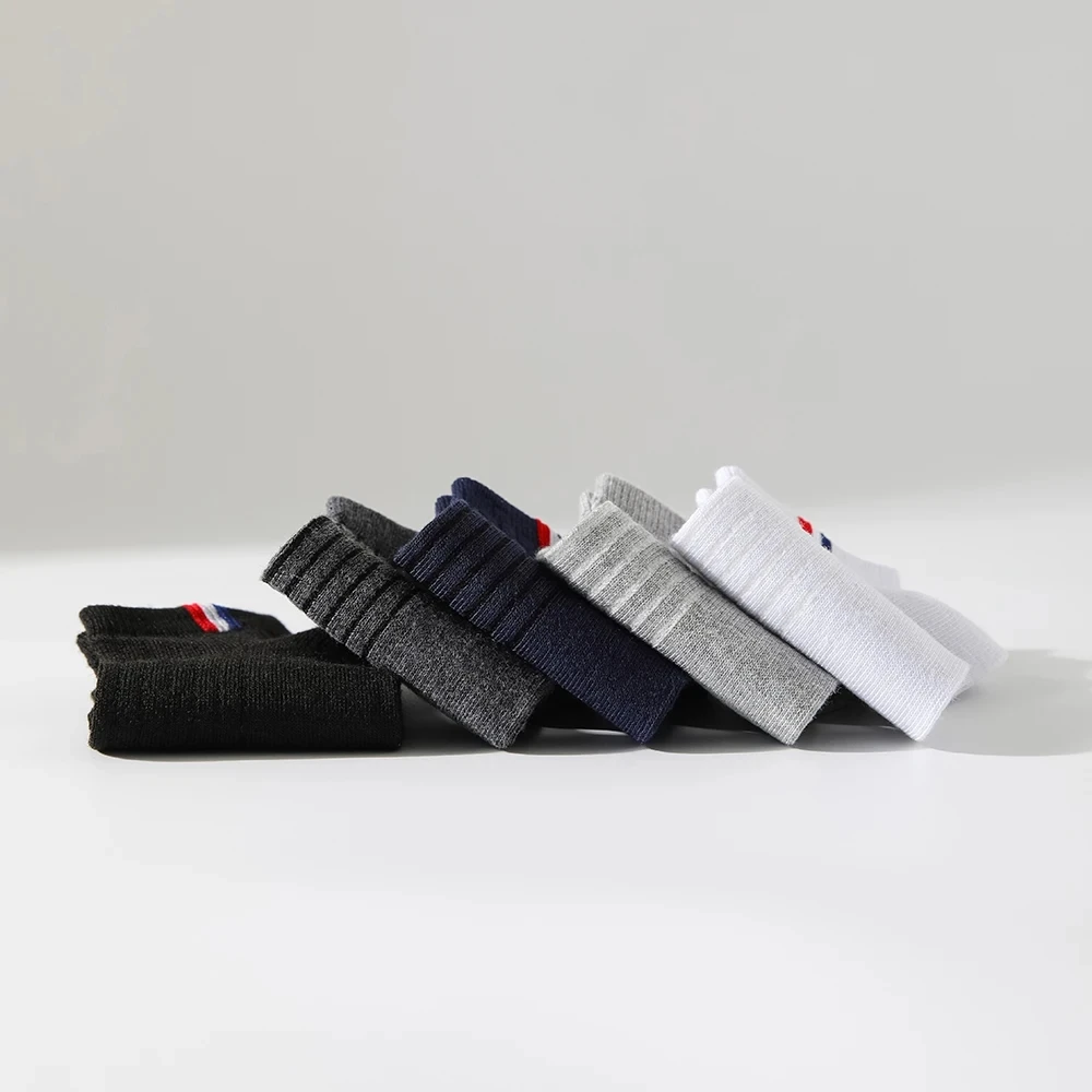 Boat Socks 5 Pairs Thin Summer Boat Socks Solid Color Men's Casual Socks Breathable Sweat Absorbing Invisible Men's Business Ankle boat socks