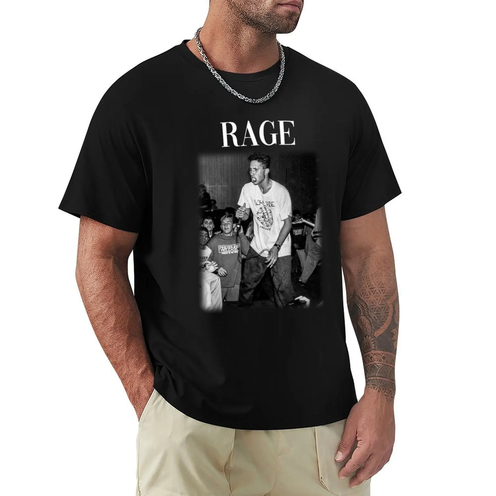 

Rapper Rage T-Shirt oversized anime clothes summer clothes mens t shirts