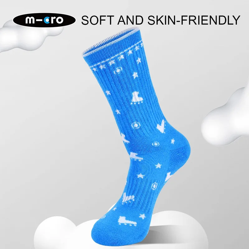 Step Up Your Child's Skating Game with Swiss Micro Children's Roller Skating Socks-Breathable, Thickened, Anti-slip Long Socks