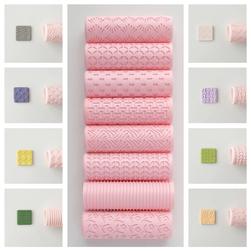 Texture Polymer Clay Diy Polymer Clay Texture Roller Sculpey