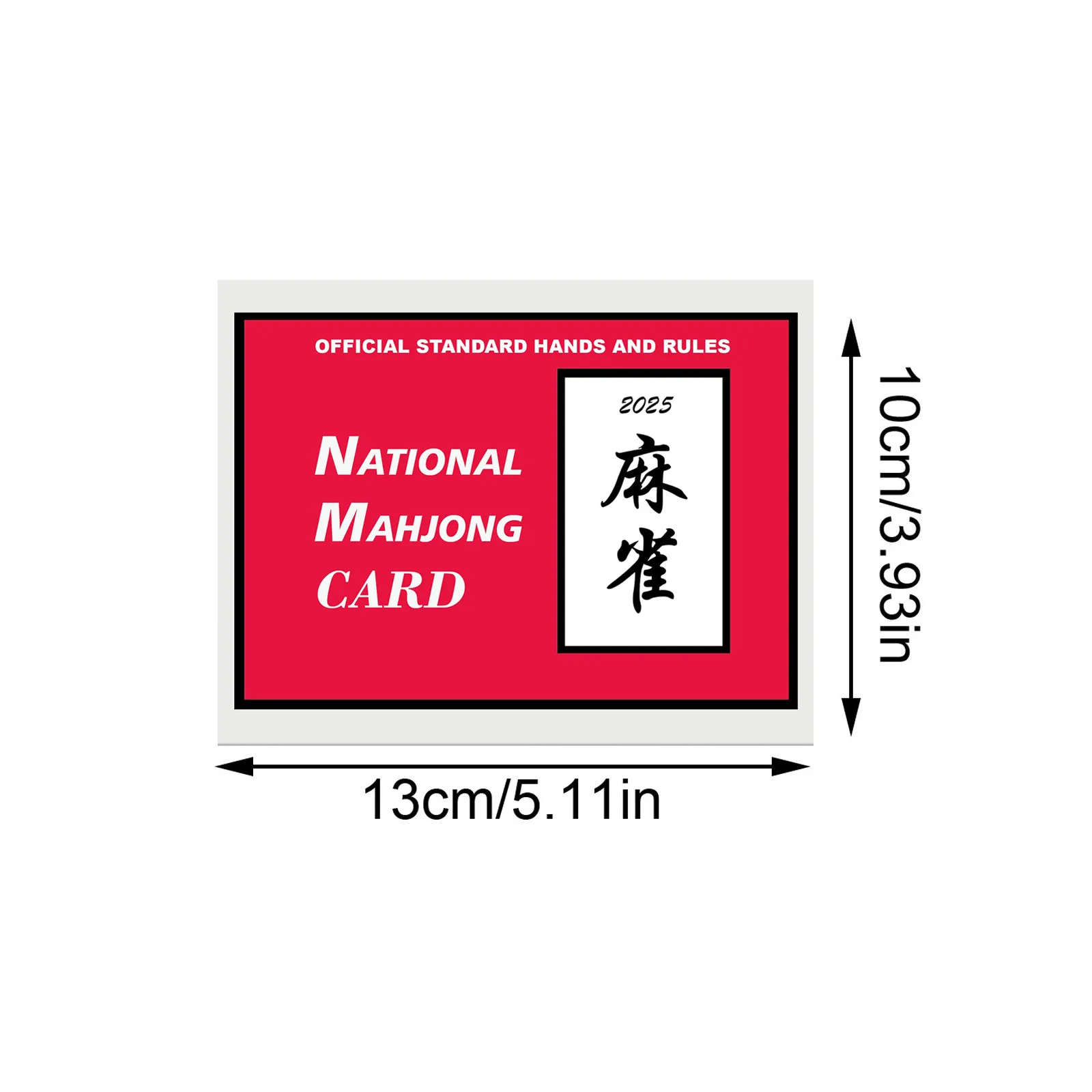 Mahjong Cards, 3 Colors Mahjong Cards, Official Standard Hands And Rules, Cards Large Print Scorecard, Game